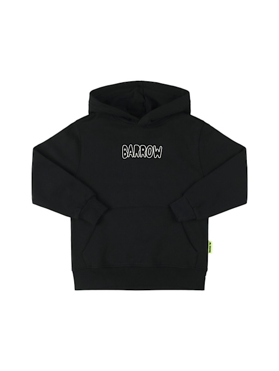 Barrow: Printed cotton hoodie - kids-girls_0 | Luisa Via Roma