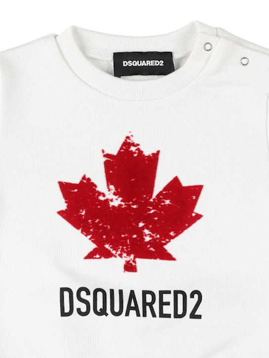 Dsquared2: Cotton crewneck sweatshirt - kids-boys_1 | Luisa Via Roma