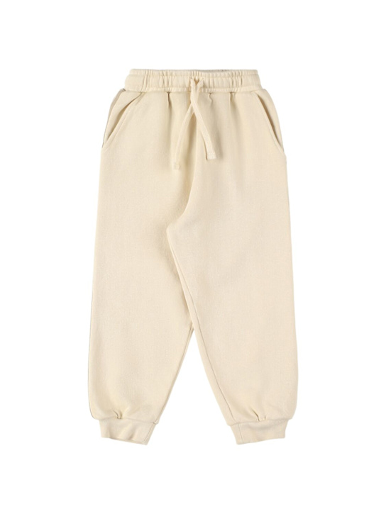 Morning Mess Therapy: Organic cotton sweatpants - オフホワイト - kids-boys_0 | Luisa Via Roma