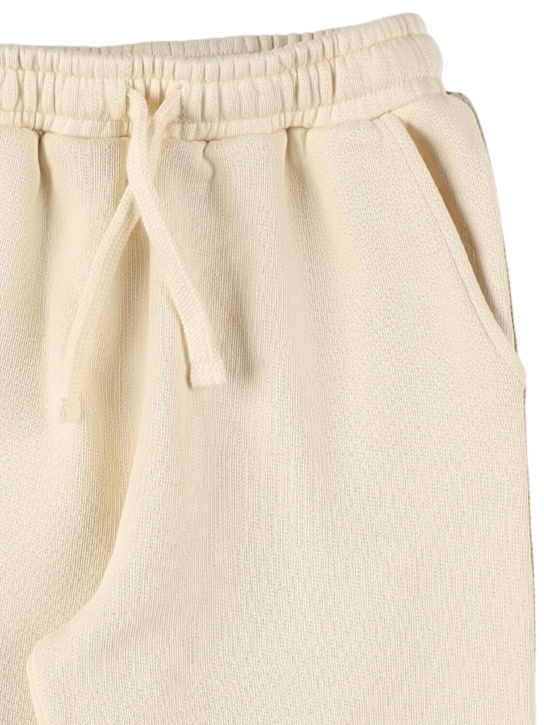 Morning Mess Therapy: Organic cotton sweatpants - オフホワイト - kids-boys_1 | Luisa Via Roma