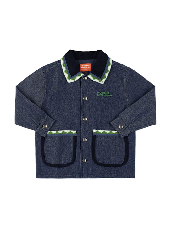 Morning Mess Therapy: Denim jacket - ブルー - kids-boys_0 | Luisa Via Roma
