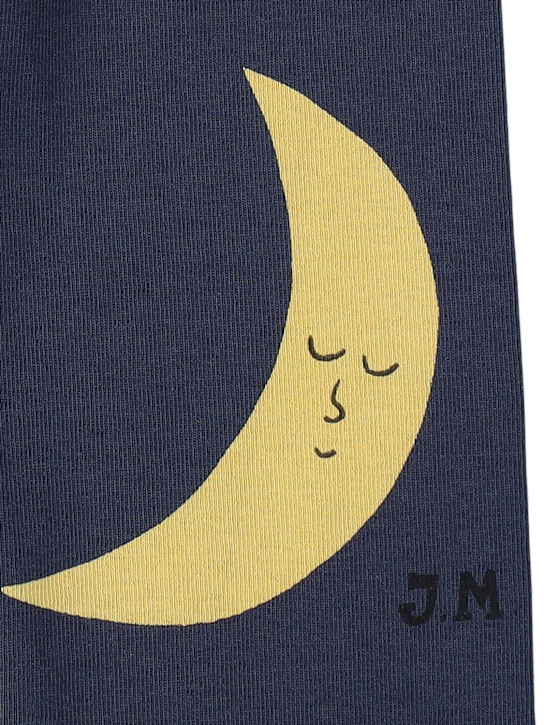 Jellymallow: Leggings aus bedruckter Baumwolle - Dunkelblau - kids-girls_1 | Luisa Via Roma