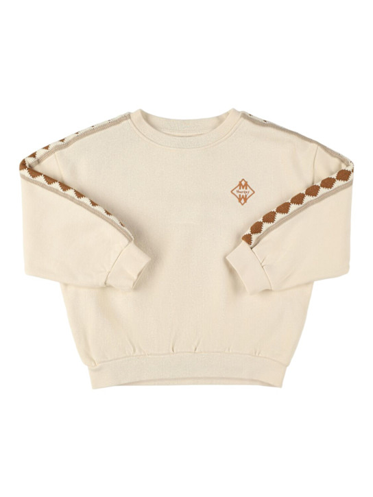 Morning Mess Therapy: Organic cotton sweatshirt - オフホワイト - kids-boys_0 | Luisa Via Roma
