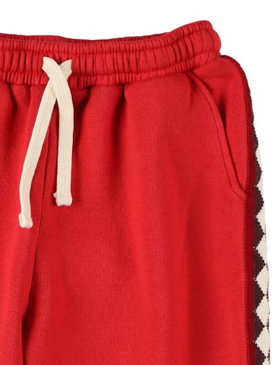 Morning Mess Therapy: Organic cotton sweatpants - レッド - kids-boys_1 | Luisa Via Roma