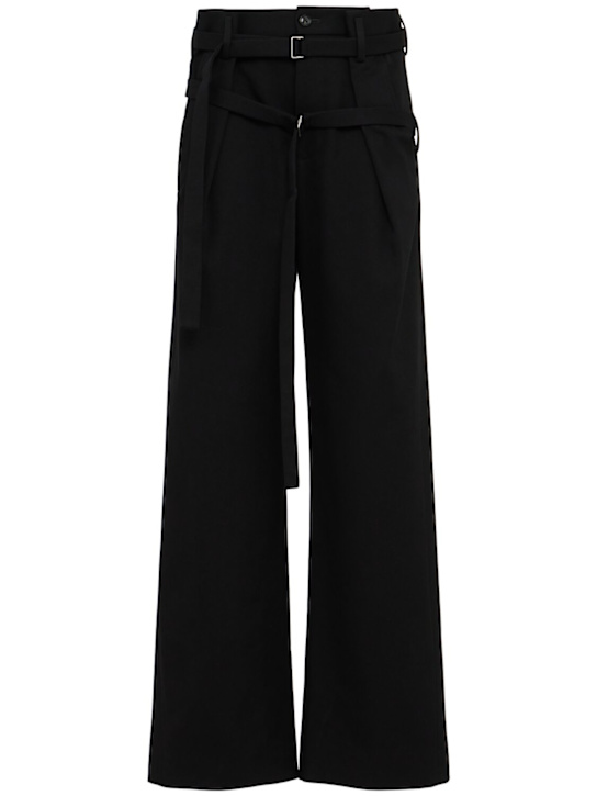Ann Demeulemeester: Jilleke high comfort double-belted pants - Black - women_0 | Luisa Via Roma