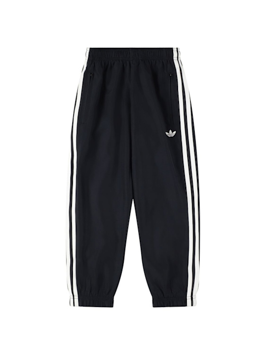 adidas Originals: Recycled polyester pants - ブラック/ホワイト - kids-boys_0 | Luisa Via Roma