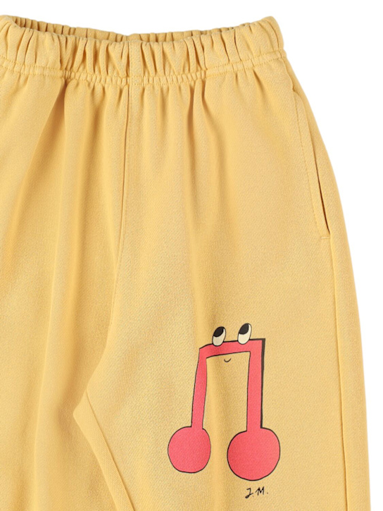 Jellymallow: Printed cotton sweatpants - Yellow - kids-boys_1 | Luisa Via Roma