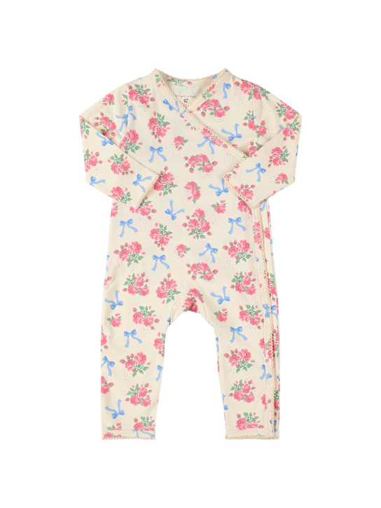 Konges Sløjd: Tutina in jersey di misto cotone con stampa - Rosa - kids-girls_0 | Luisa Via Roma