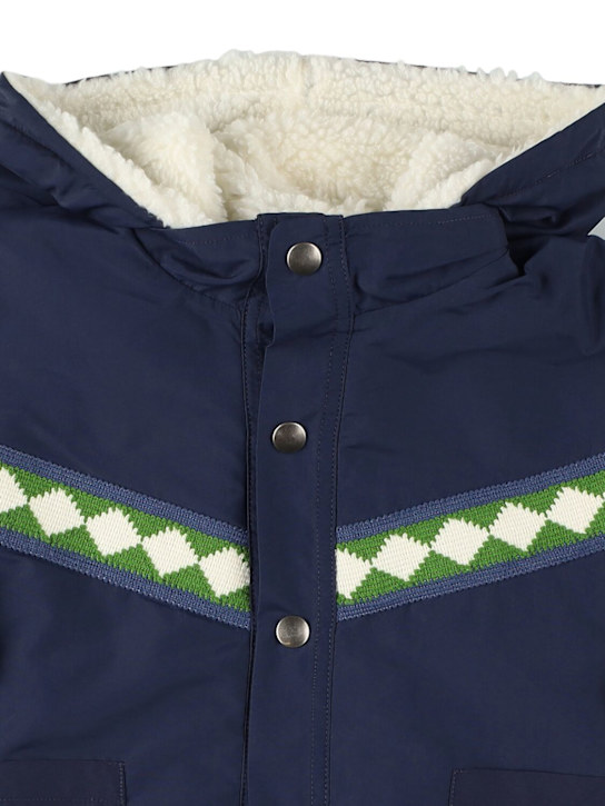 Morning Mess Therapy: Recycled nylon jacket - ネイビー - kids-girls_1 | Luisa Via Roma