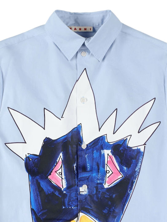 Marni Junior: Over shirt - Blue - kids-boys_1 | Luisa Via Roma