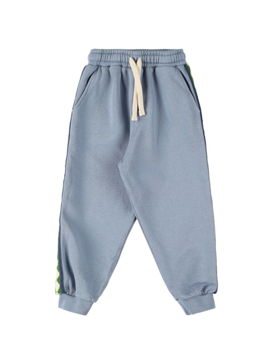 Morning Mess Therapy: 有机棉运动裤 - 浅蓝色 - kids-boys_0 | Luisa Via Roma