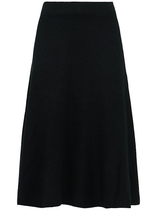 Kujten: Kimchio knitted cashmere midi skirt - women_0 | Luisa Via Roma