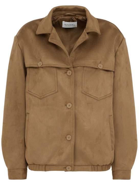 The Frankie Shop: Giacca Hester in camoscio - women_0 | Luisa Via Roma