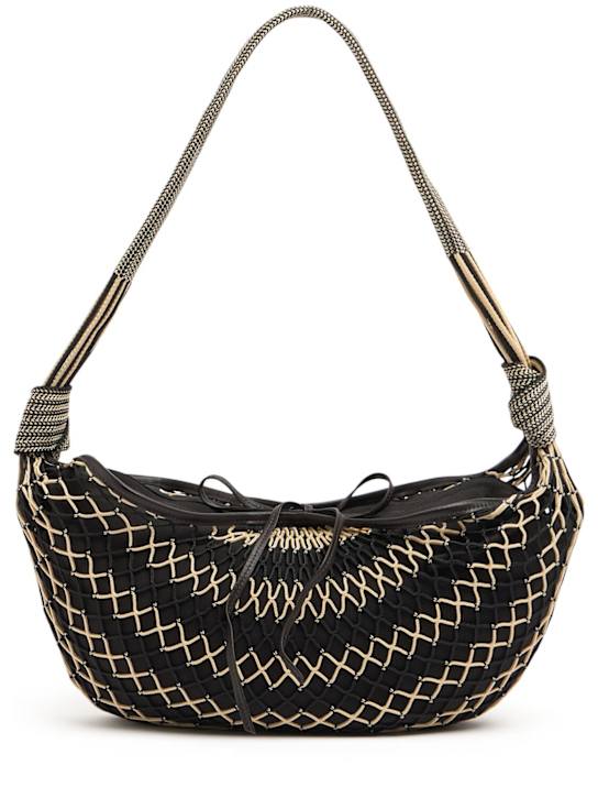 Lemaire: Medium Fortune Croissant Filt net bag - women_0 | Luisa Via Roma