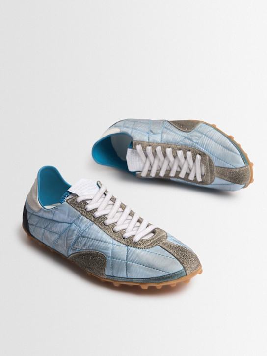 Maison Margiela: Sprinters low top sneakers - Blue Shades/Whi - men_1 | Luisa Via Roma
