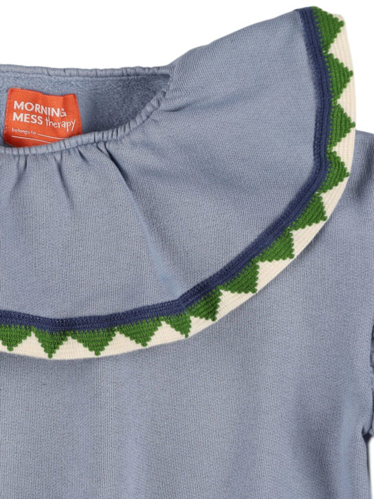 Morning Mess Therapy: Sweatshirt aus Bio-Baumwollmischung - Hellblau - kids-girls_1 | Luisa Via Roma