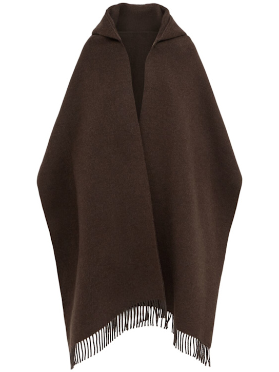 Brunello Cucinelli: Hooded wool & cashmere scarf - women_0 | Luisa Via Roma