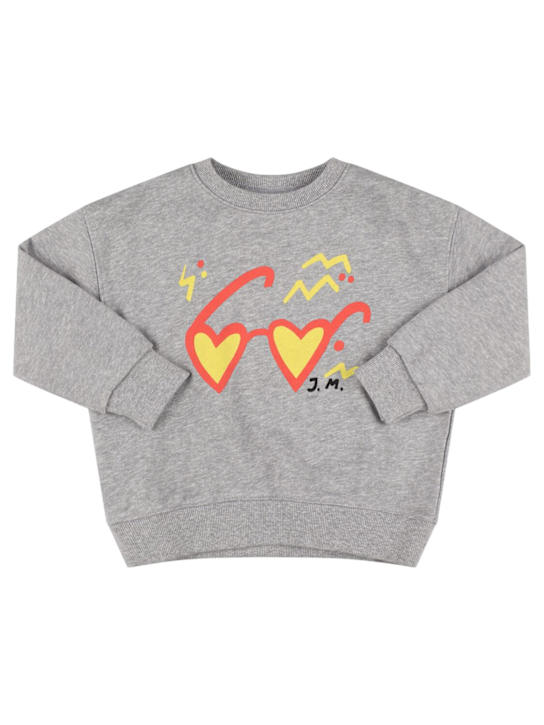 Jellymallow: 印花棉质卫衣 - 灰色 - kids-girls_0 | Luisa Via Roma