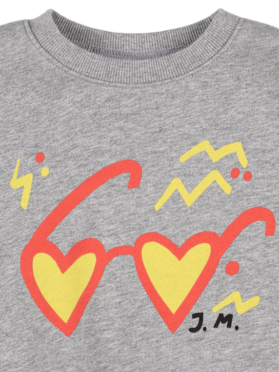 Jellymallow: 印花棉质卫衣 - 灰色 - kids-girls_1 | Luisa Via Roma