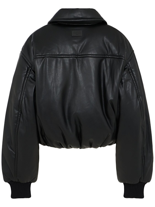 Acne Studios: Puffer bomber jacket - ブラック - women_1 | Luisa Via Roma