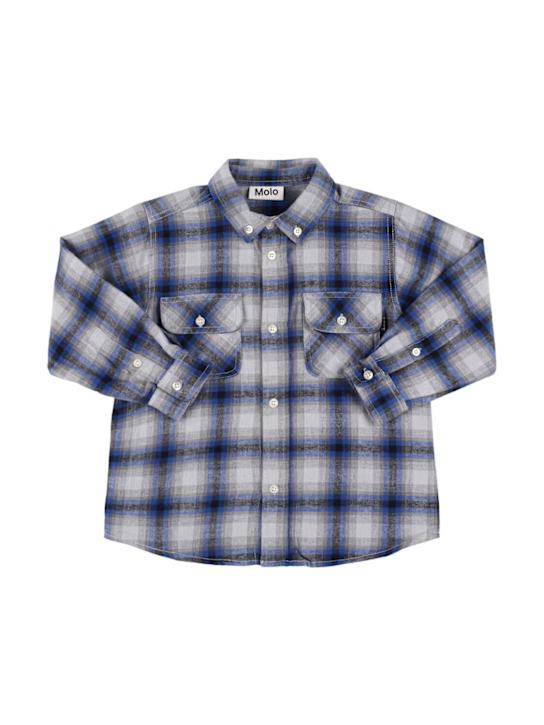 Molo: Organic cotton shirt - kids-boys_0 | Luisa Via Roma