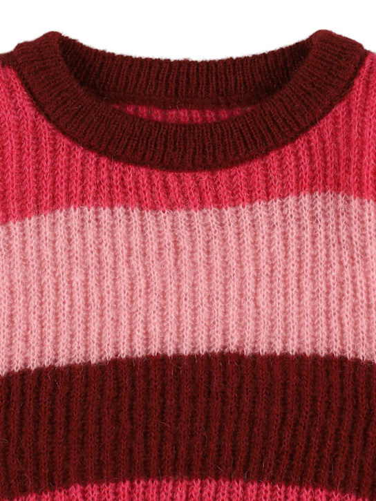The New Society: Striped acrylic blend knit sweater - マルチカラー - kids-girls_1 | Luisa Via Roma