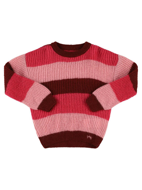The New Society: Striped acrylic blend knit sweater - マルチカラー - kids-girls_0 | Luisa Via Roma
