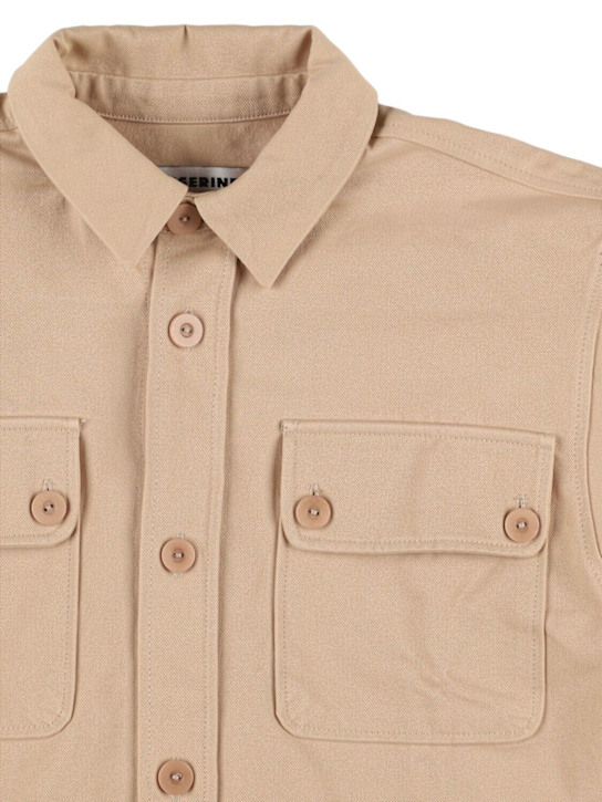 TANGERINE: Oversize shirt - Beige - kids-boys_1 | Luisa Via Roma