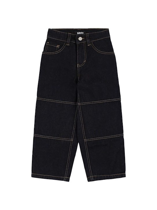 Molo: Denim pants - ブルー - kids-girls_0 | Luisa Via Roma