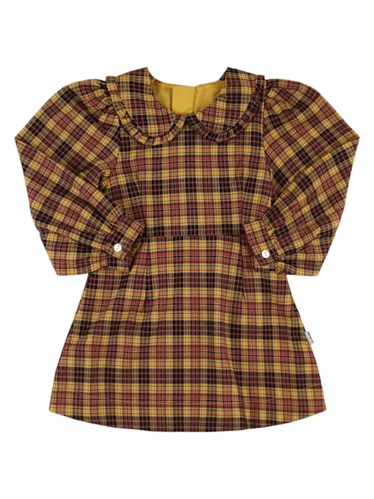 Molo: Check dress - Black/Brown - kids-girls_0 | Luisa Via Roma