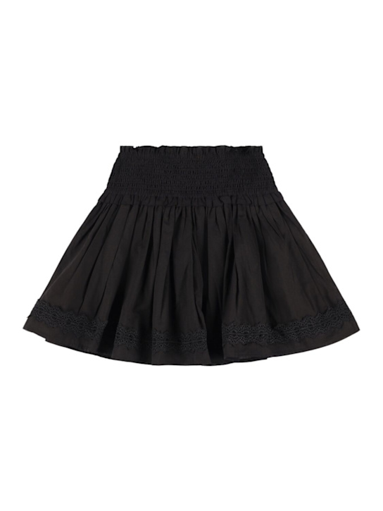 The New Society: Cotton skirt - ブラック - kids-girls_0 | Luisa Via Roma