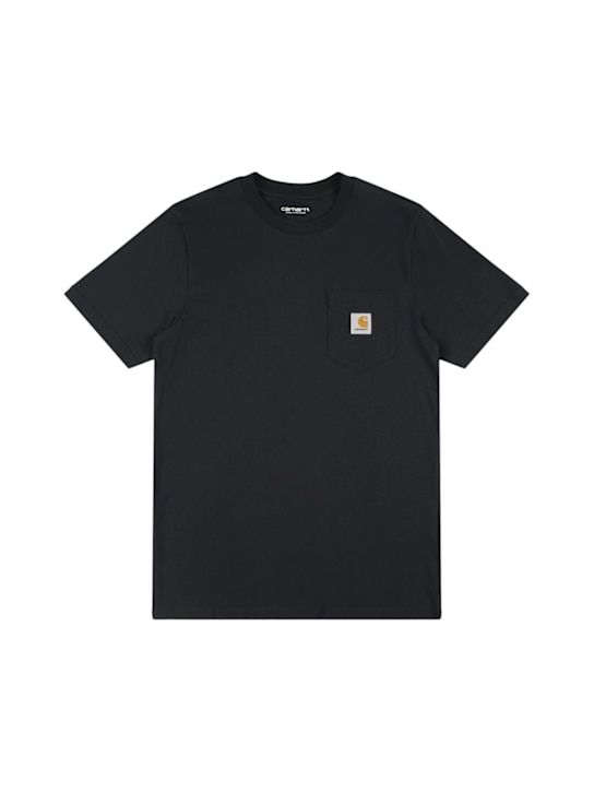Carhartt WIP: Pocket cotton t-shirt - ブラック - kids-boys_0 | Luisa Via Roma