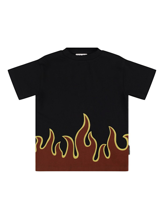 Molo: Printed organic cotton t-shirt - kids-boys_0 | Luisa Via Roma