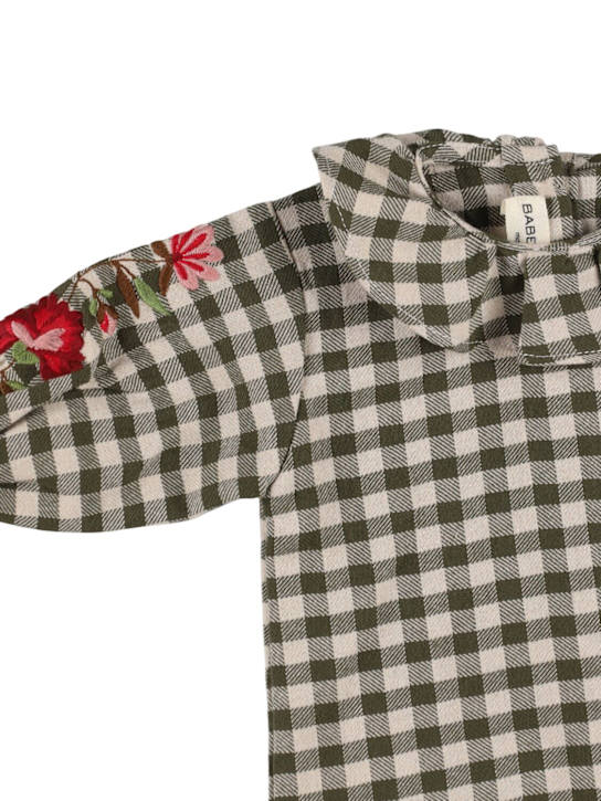 Babe & Tess: Printed shirt - Muschio Ro - kids-girls_1 | Luisa Via Roma