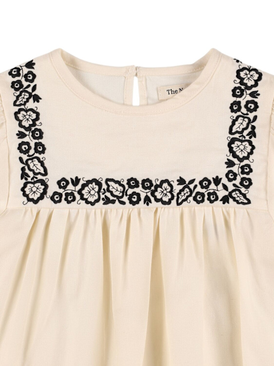 The New Society: Camicia in cotone stampato - Bianco - kids-girls_1 | Luisa Via Roma