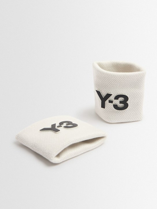 Y-3: Tennis cuffs - Orbgry/Black - women_1 | Luisa Via Roma