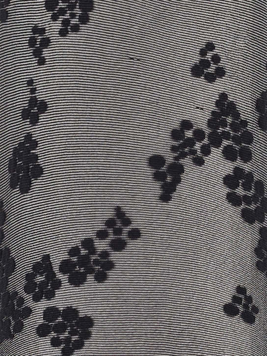 Wolford: Floret lace tights - Black - women_1 | Luisa Via Roma