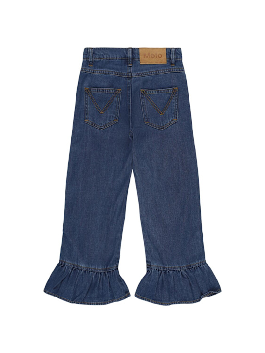 Molo: Pantaloni in misto cotone - Blu - kids-girls_1 | Luisa Via Roma