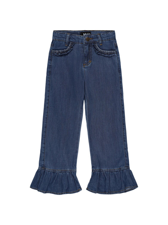 Molo: Pantaloni in misto cotone - Blu - kids-girls_0 | Luisa Via Roma