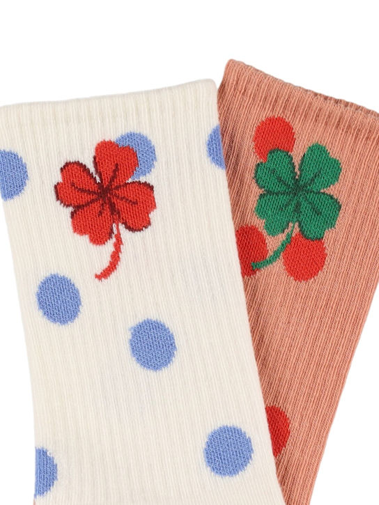 Mini Rodini: Pack of 2 socks - マルチカラー - kids-girls_1 | Luisa Via Roma
