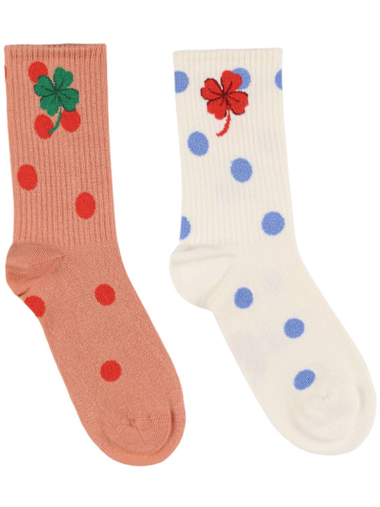 Mini Rodini: Pack of 2 socks - マルチカラー - kids-girls_0 | Luisa Via Roma