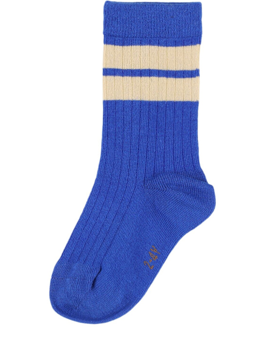 Tiny Cottons: Cotton blend socks - Blue - kids-boys_1 | Luisa Via Roma