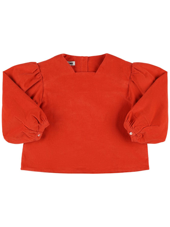 TANGERINE: 混棉衬衫 - 红色 - kids-girls_0 | Luisa Via Roma