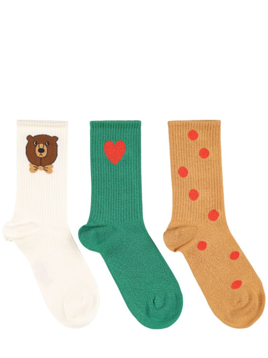 Mini Rodini: Pack of 3 socks - Multicolor - kids-boys_0 | Luisa Via Roma