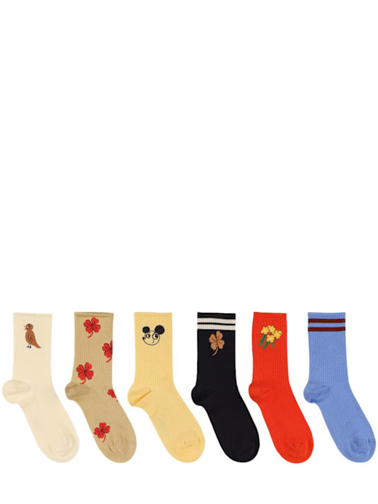 Mini Rodini: Pack of 6 socks - Multicolor - kids-boys_0 | Luisa Via Roma