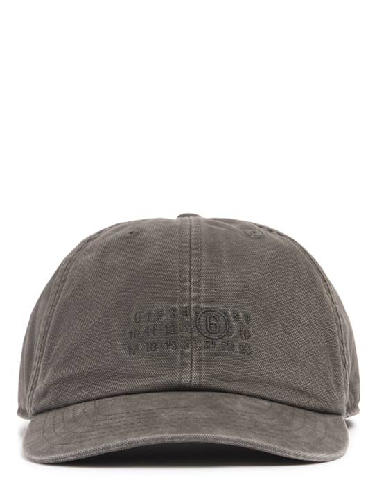 MM6 Maison Margiela: Cotton canvas cap - women_0 | Luisa Via Roma