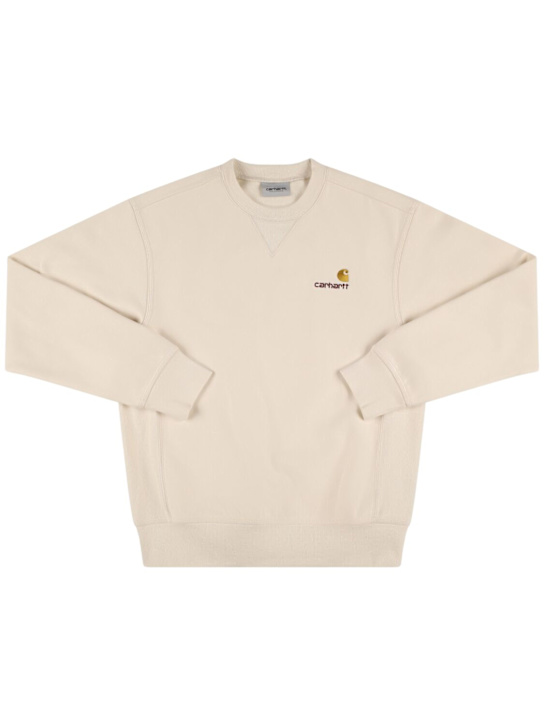 Carhartt WIP: American Script cotton blend sweatshirt - Off White - kids-boys_0 | Luisa Via Roma