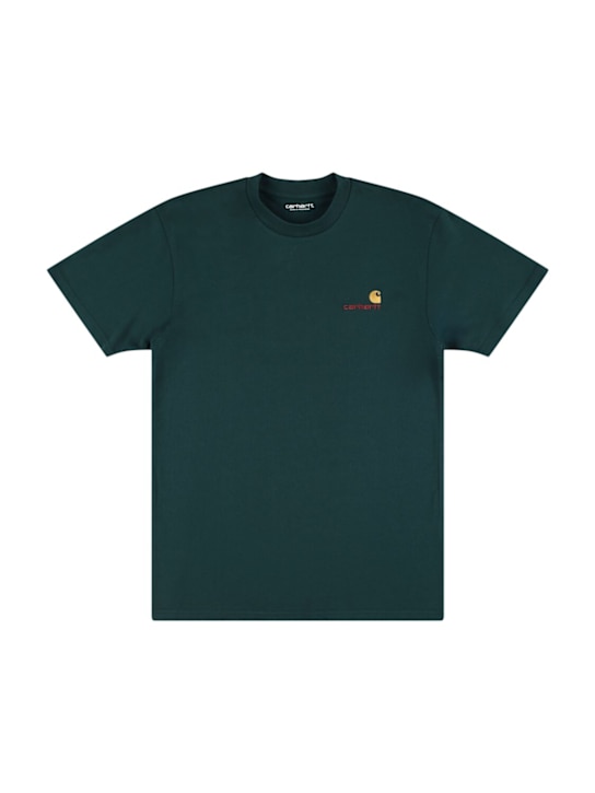 Carhartt WIP: Pocket cotton t-shirt - ダークグリーン - kids-boys_0 | Luisa Via Roma