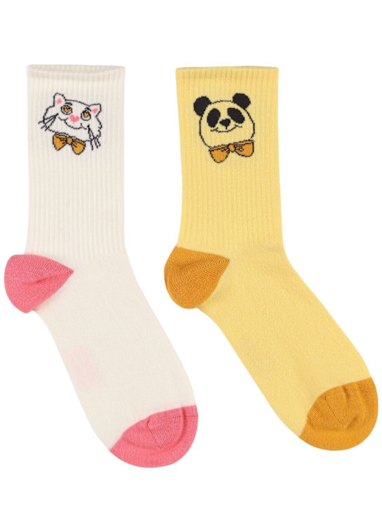 Mini Rodini: Pack of 2 socks - マルチカラー - kids-girls_0 | Luisa Via Roma