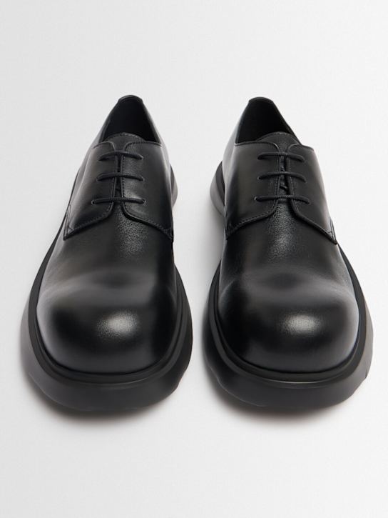 Acne Studios: Derby loafers - Black - men_1 | Luisa Via Roma
